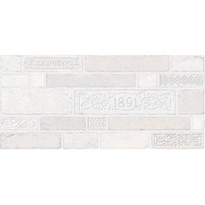 Brick Д50071 23x50 декор светло-серый