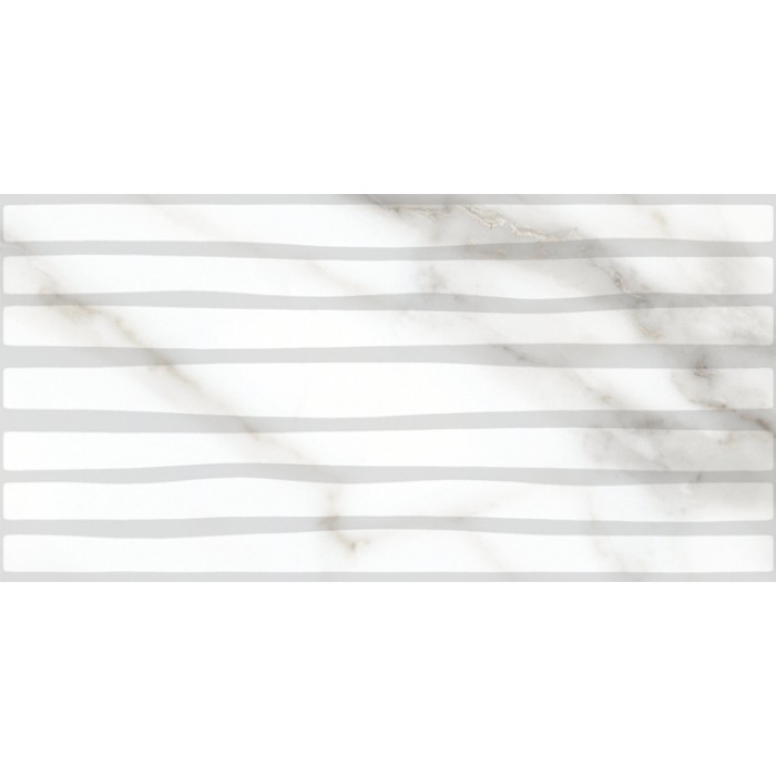 Camila stripes white wall relief 20x40