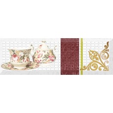 Decor Tea Flowers 03 10x30