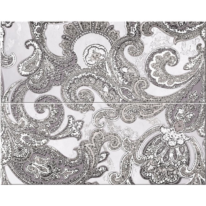 Sfumato Grey Paisley 40.2x50.5 панно