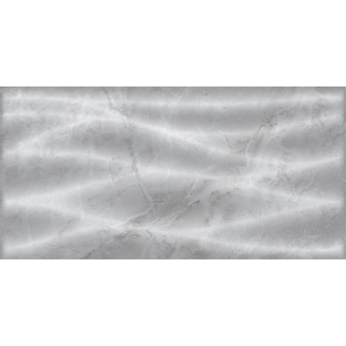 Petra wave light grey wall relief 20х40