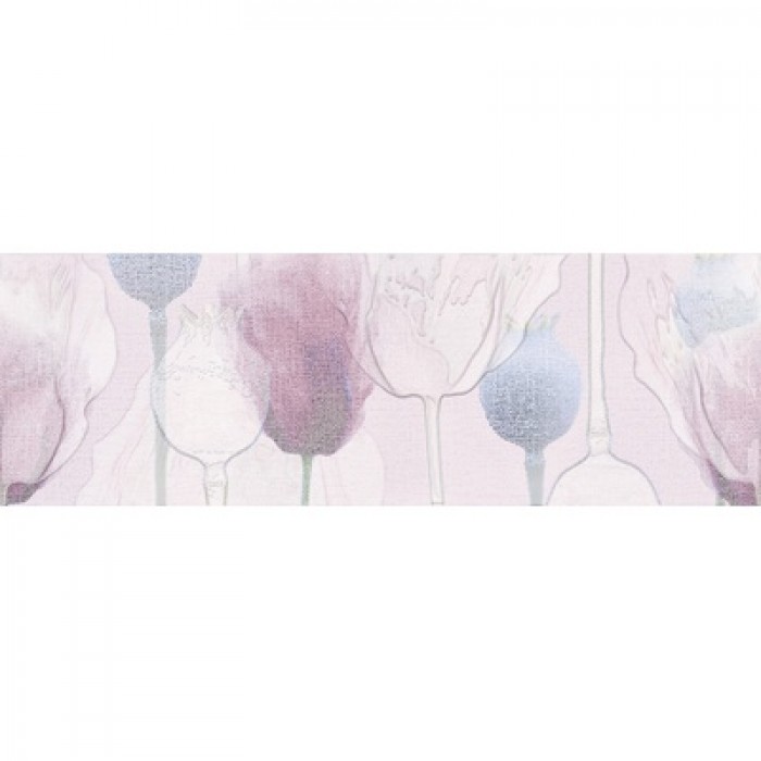 Lila LL2U071 25x75 вставка цветы розовый