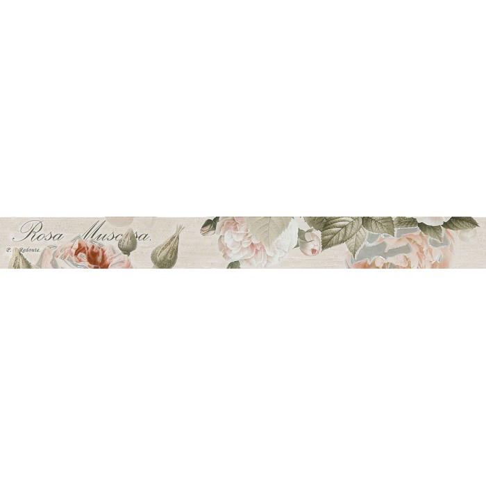Garden Rose beige border 01 65x600
